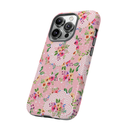 Phone Case Floral Hmong Inspired Pink