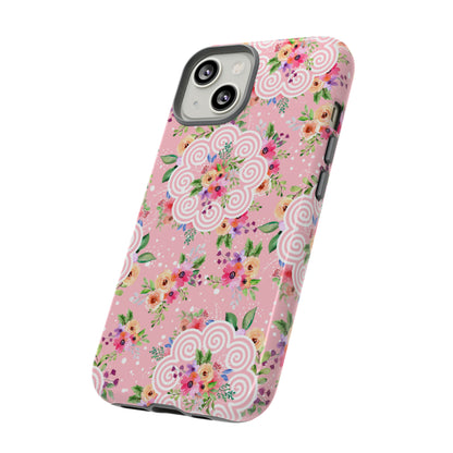 Phone Case Floral Hmong Inspired Pink