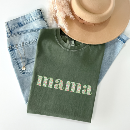 Mama T-shirt - Moss