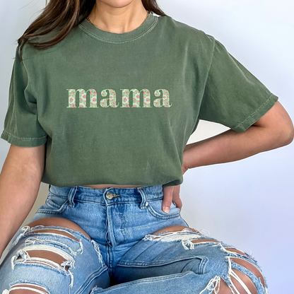 Mama T-shirt - Moss