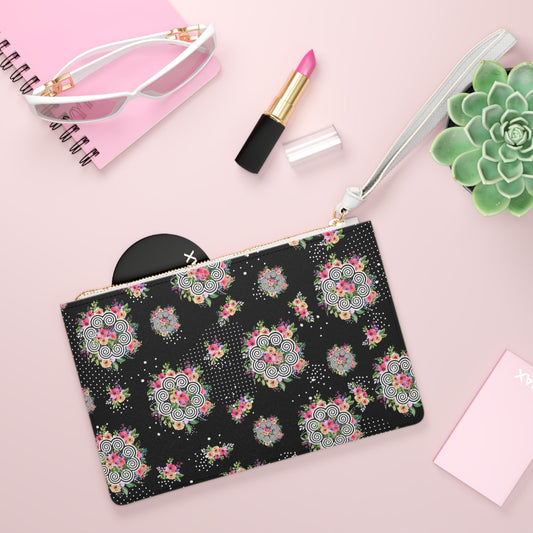 Wristlet Floral Hmong Inspired Clutch