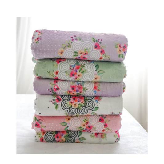 Lixam Minky Floral Blanket