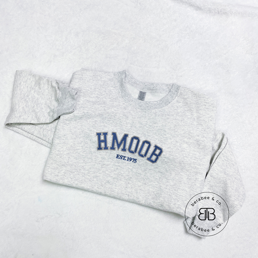 Hmoob Varsity Embroidered Sweatshirt Unisex